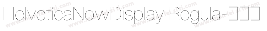 HelveticaNowDisplay Regula字体转换